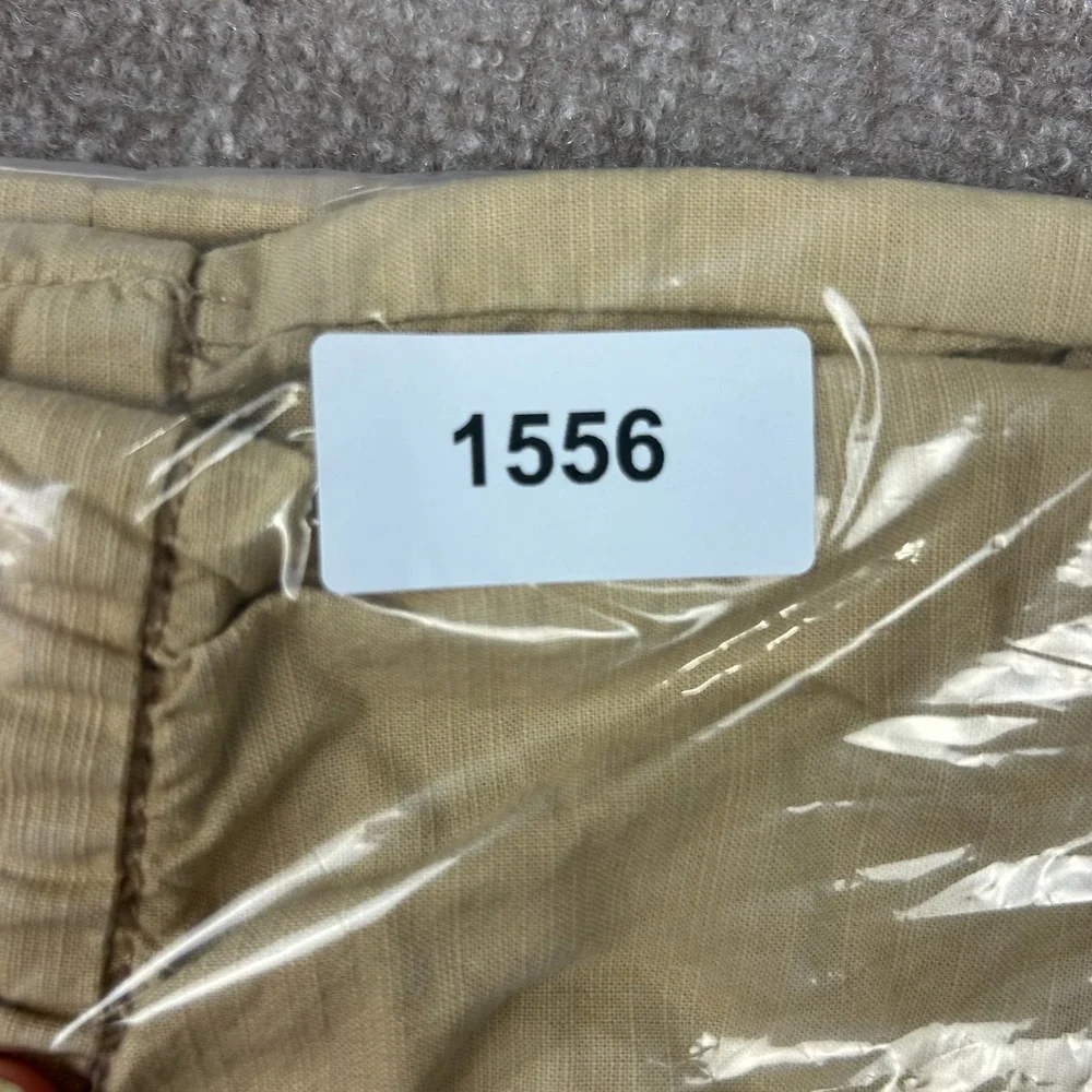Levi Strauss & Co Shorts Womens Large Khaki Cotton Elastic Waist Pull On Classic